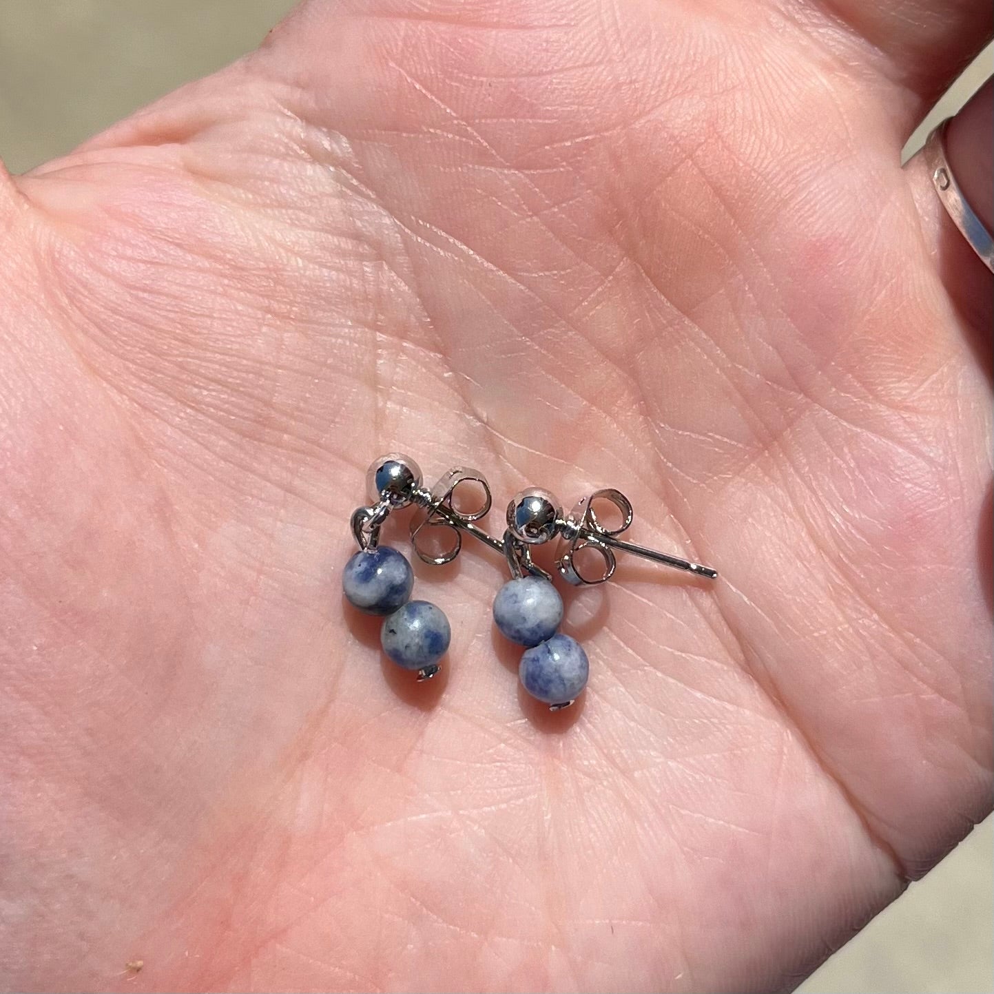 “Touch Of Blue” Gemstone Earrings