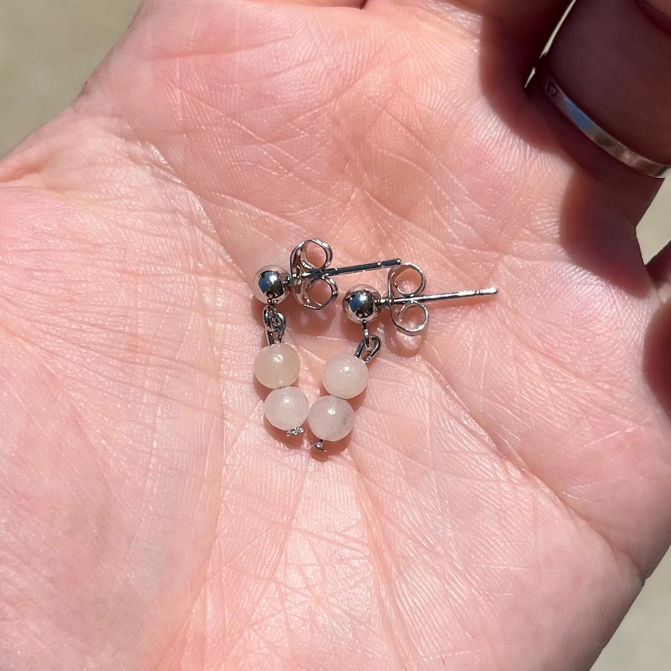 “Touch Of Pink” Gemstone Earrings